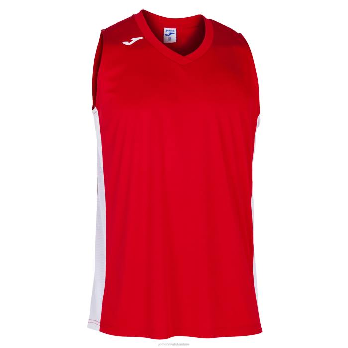hr Joma majica bez rukava cancha iii crveno bijelo 6FVN3163 muškarci