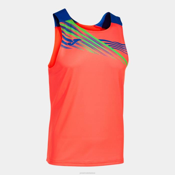 hr Joma majica bez rukava elite x fluorescentni koralj kraljevsko plava 6FVN4467 muškarci
