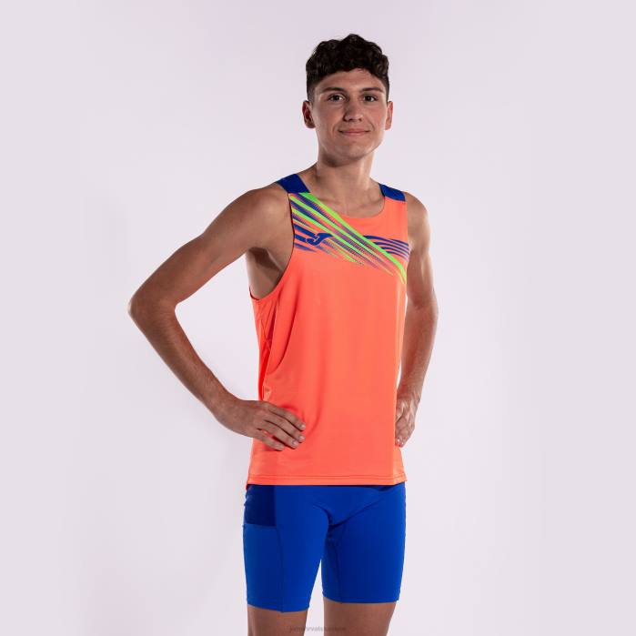 hr Joma majica bez rukava elite x fluorescentni koralj kraljevsko plava 6FVN4467 muškarci