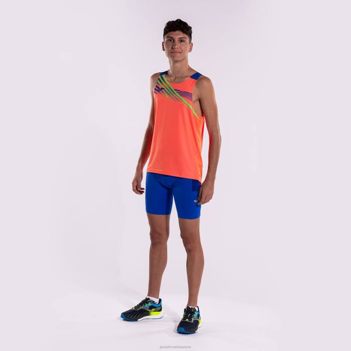 hr Joma majica bez rukava elite x fluorescentni koralj kraljevsko plava 6FVN4467 muškarci