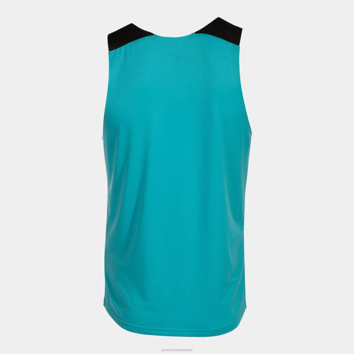 hr Joma majica bez rukava elite x fluorescentno tirkizno crna 6FVN4459 muškarci