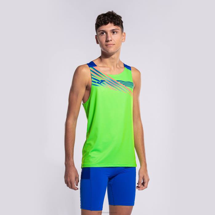 hr Joma majica bez rukava elite x fluorescentno zelena kraljevsko plava 6FVN395 muškarci