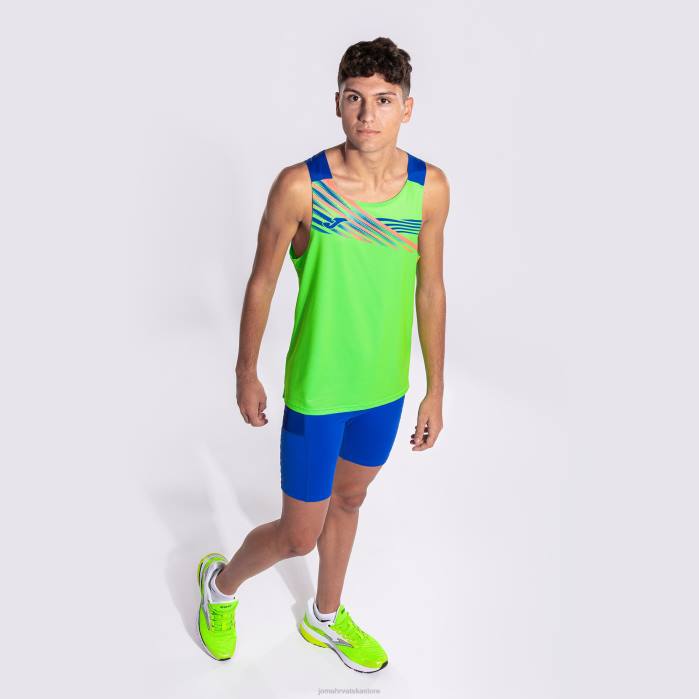hr Joma majica bez rukava elite x fluorescentno zelena kraljevsko plava 6FVN395 muškarci