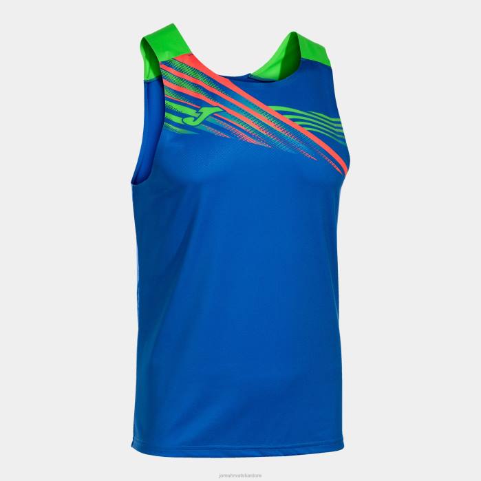hr Joma majica bez rukava elite x kraljevsko plava fluorescentno zelena 6FVN861 muškarci