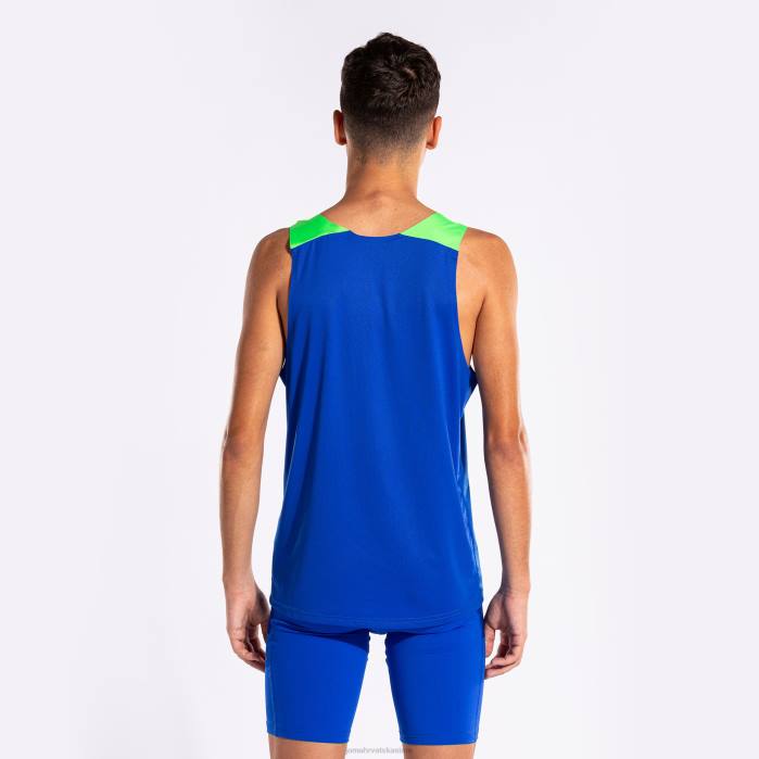 hr Joma majica bez rukava elite x kraljevsko plava fluorescentno zelena 6FVN861 muškarci