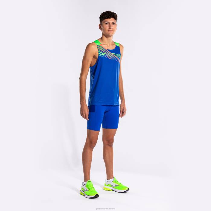 hr Joma majica bez rukava elite x kraljevsko plava fluorescentno zelena 6FVN861 muškarci