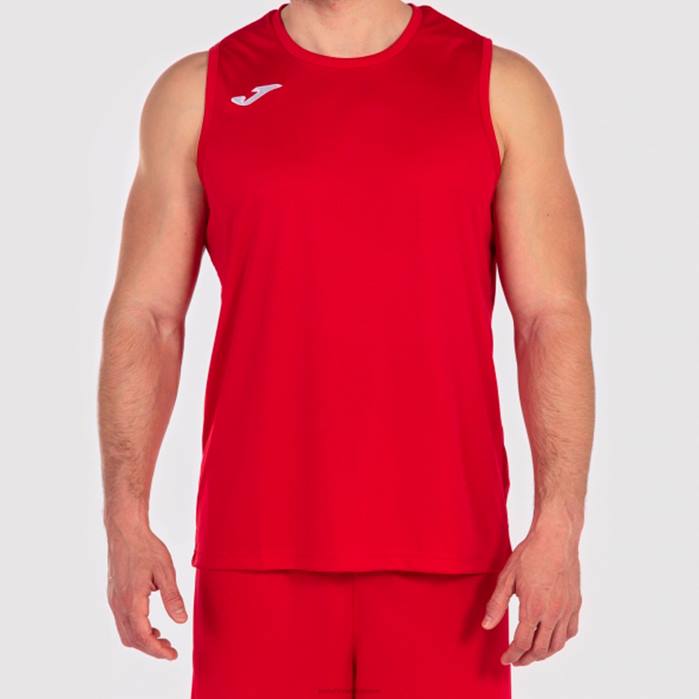 hr Joma majica bez rukava kombinirana košara Crvena 6FVN1310 muškarci