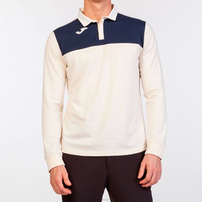 hr Joma polo majica dugih rukava dobitnik ii bijela tamnoplava 6FVN3537 muškarci