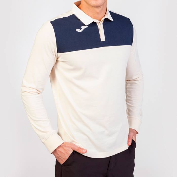 hr Joma polo majica dugih rukava dobitnik ii bijela tamnoplava 6FVN3537 muškarci