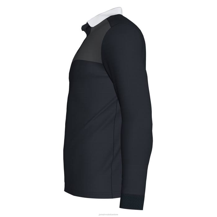 hr Joma polo majica dugih rukava dobitnik ii crno tamno sivo 6FVN3123 muškarci