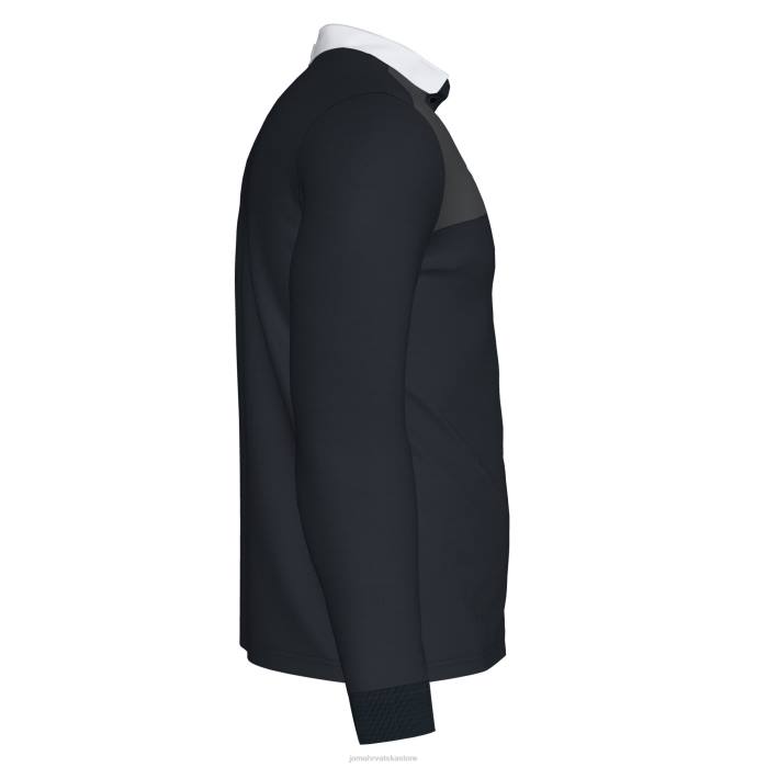 hr Joma polo majica dugih rukava dobitnik ii crno tamno sivo 6FVN3123 muškarci