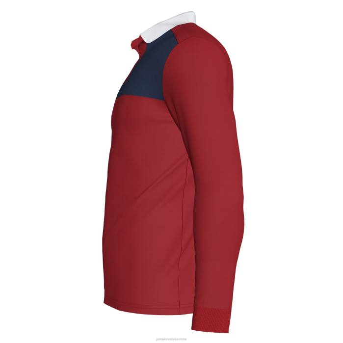 hr Joma polo majica dugih rukava dobitnik ii crvena tamnoplava 6FVN524 muškarci