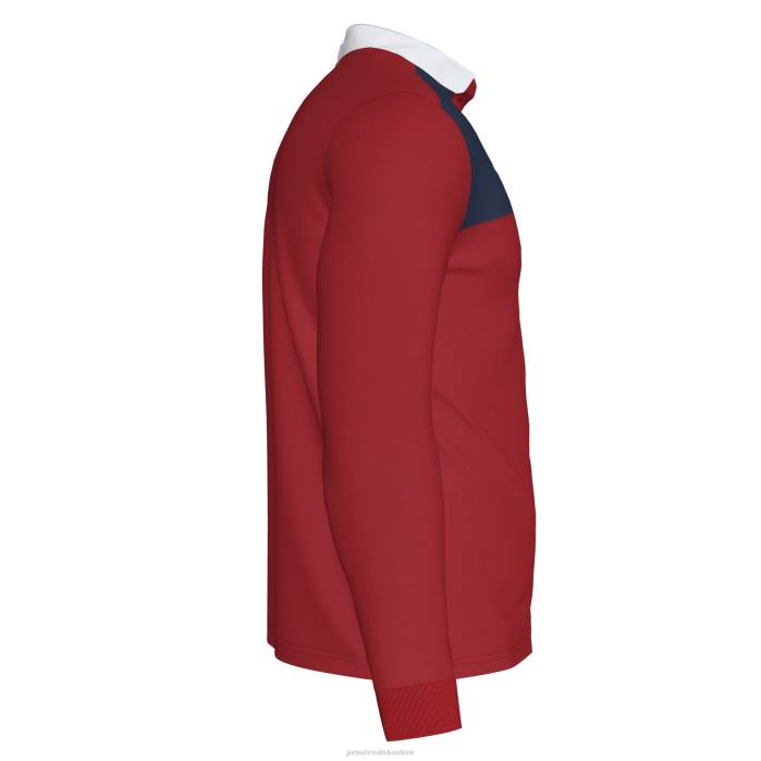 hr Joma polo majica dugih rukava dobitnik ii crvena tamnoplava 6FVN524 muškarci