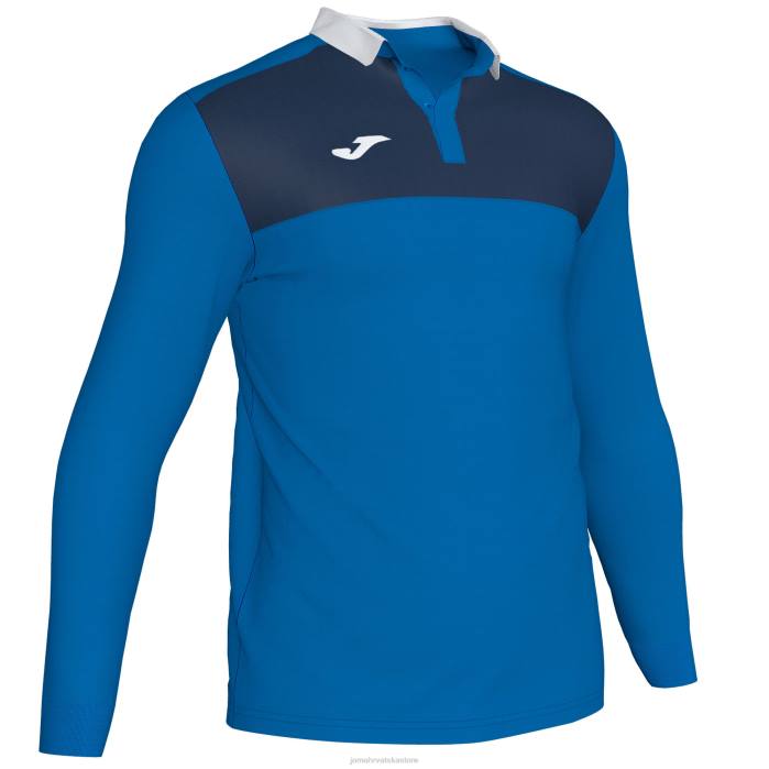 hr Joma polo majica dugih rukava dobitnik ii kraljevsko plava tamnoplava 6FVN4445 muškarci