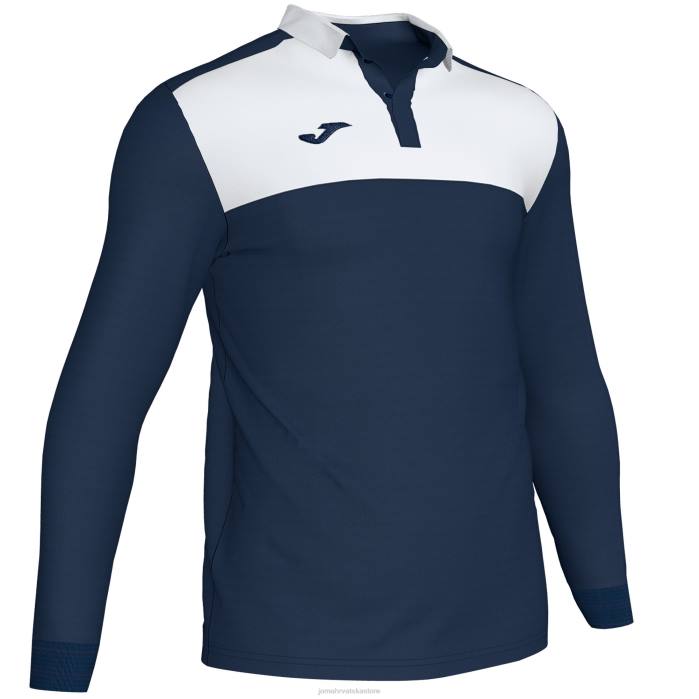 hr Joma polo majica dugih rukava dobitnik ii tamnoplava bijela 6FVN3383 muškarci