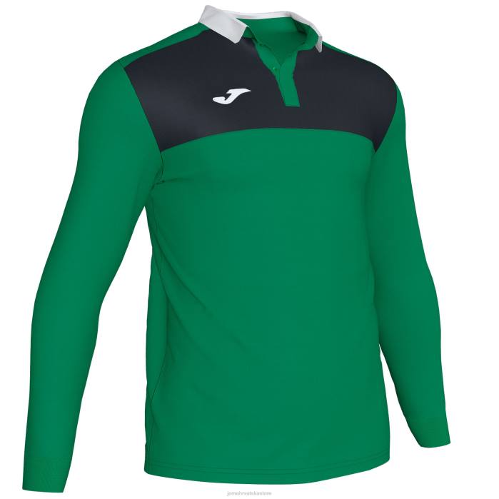 hr Joma polo majica dugih rukava dobitnik ii zeleno crno 6FVN1284 muškarci
