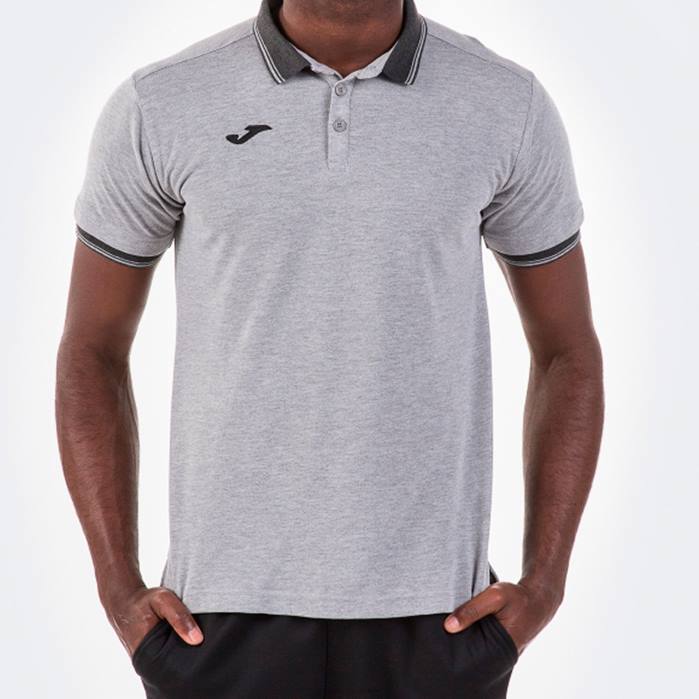 hr Joma polo majica kratkih rukava bali ii siva 6FVN767 muškarci