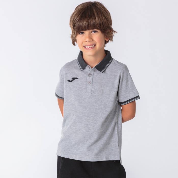 hr Joma polo majica kratkih rukava bali ii siva 6FVN767 muškarci