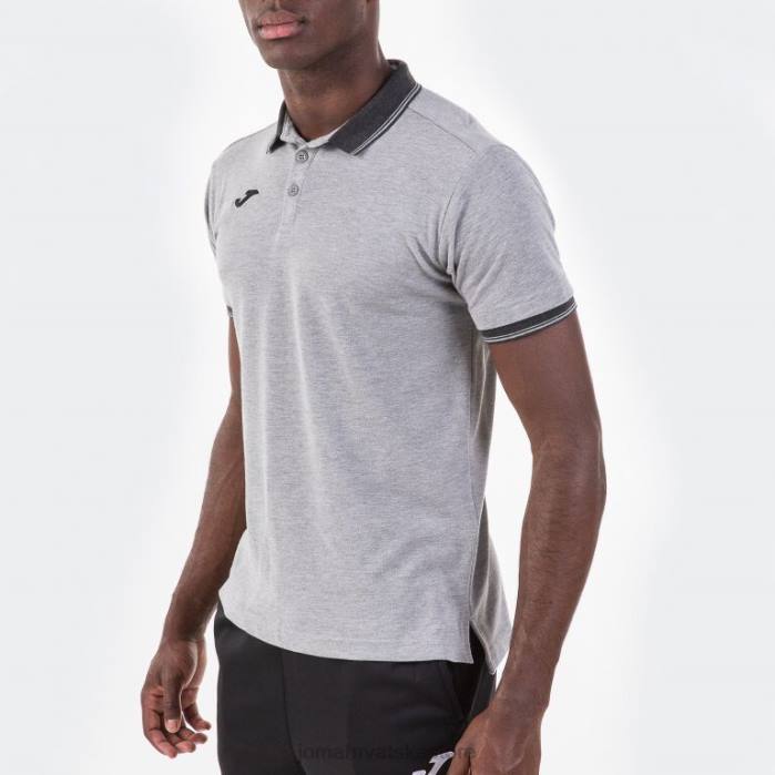 hr Joma polo majica kratkih rukava bali ii siva 6FVN767 muškarci