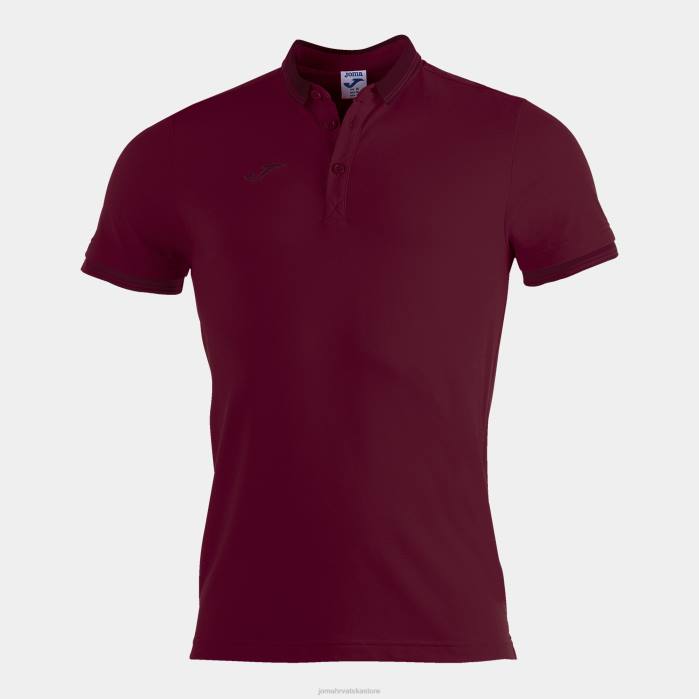 hr Joma polo majica kratkih rukava bali ii tamnocrvena 6FVN991 muškarci