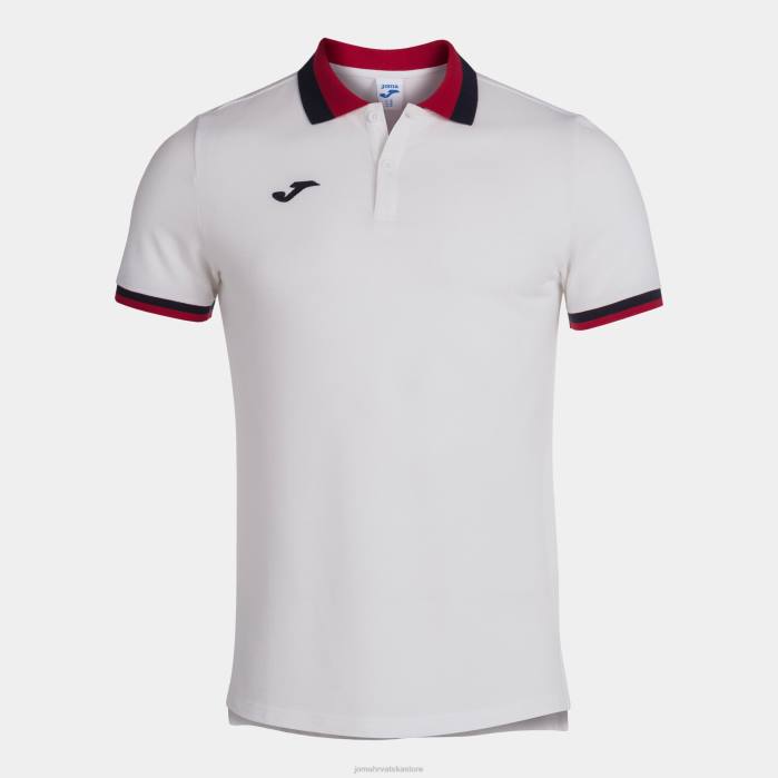 hr Joma polo majica kratkih rukava confort ii bijela 6FVN1338 muškarci
