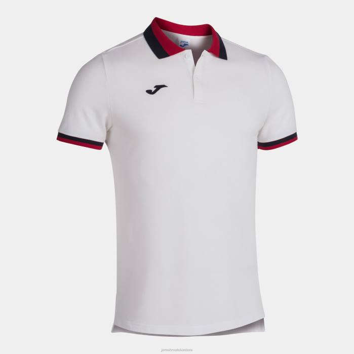 hr Joma polo majica kratkih rukava confort ii bijela 6FVN1338 muškarci
