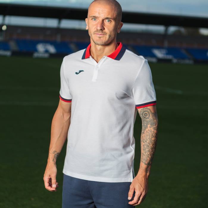 hr Joma polo majica kratkih rukava confort ii bijela 6FVN1338 muškarci
