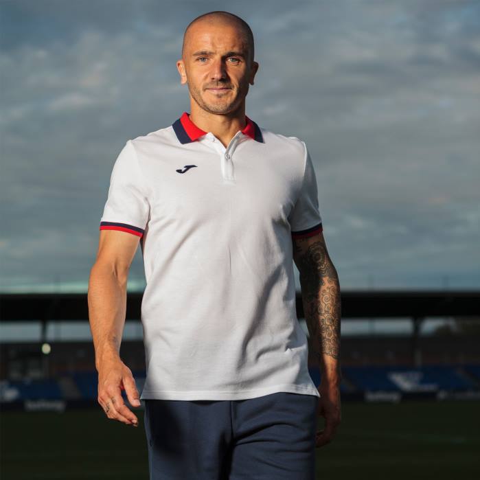 hr Joma polo majica kratkih rukava confort ii bijela 6FVN1338 muškarci