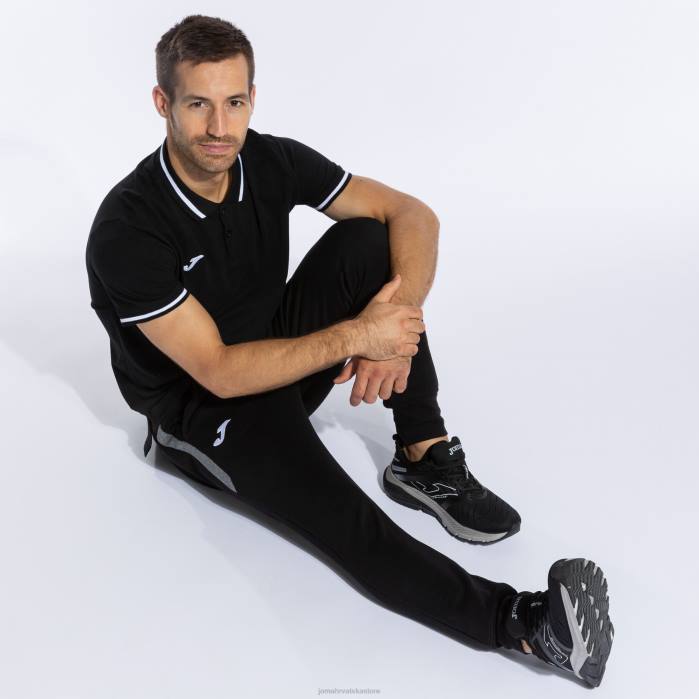 hr Joma polo majica kratkih rukava confort ii crno 6FVN1218 muškarci