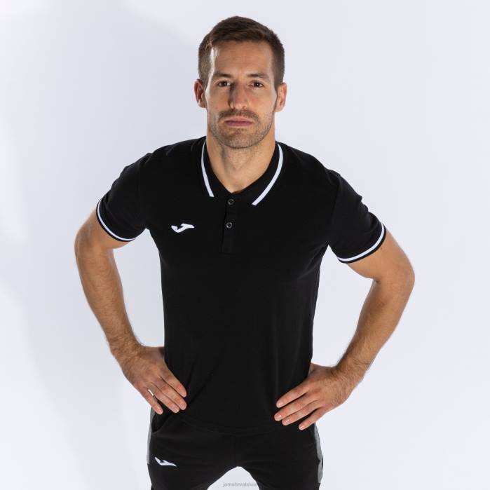 hr Joma polo majica kratkih rukava confort ii crno 6FVN1218 muškarci