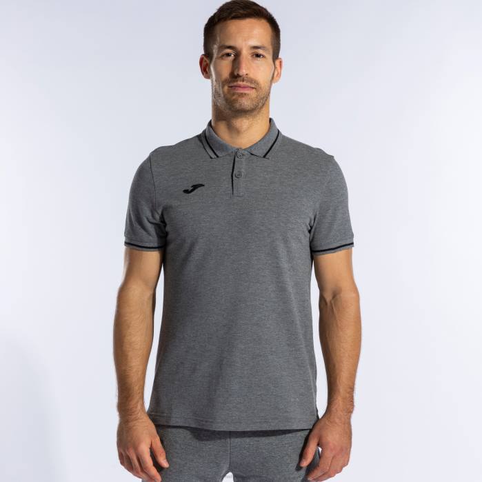 hr Joma polo majica kratkih rukava confort ii melange siva 6FVN465 muškarci