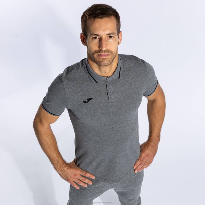 hr Joma polo majica kratkih rukava confort ii melange siva 6FVN465 muškarci