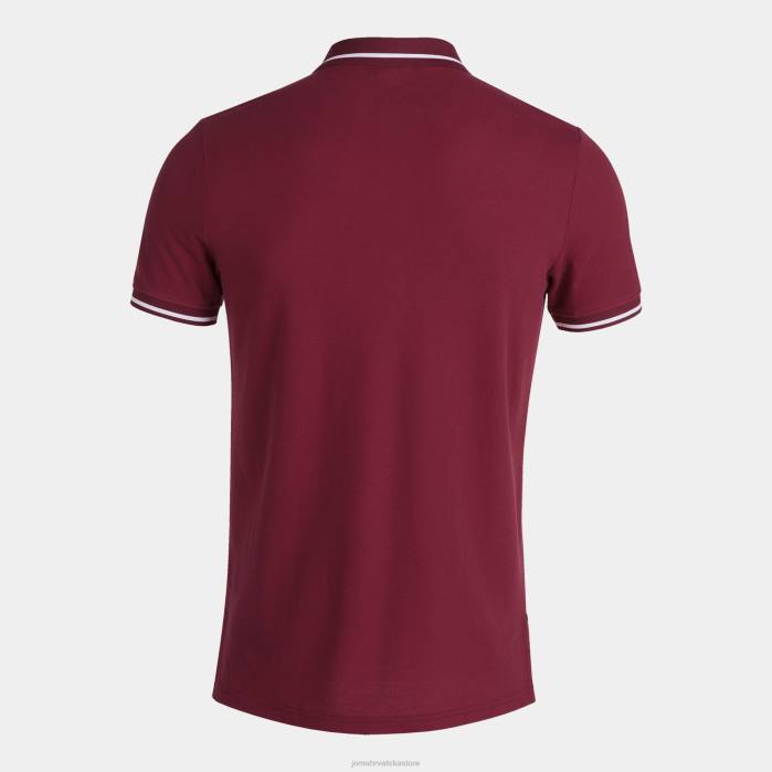 hr Joma polo majica kratkih rukava confort ii tamnocrvena 6FVN4502 muškarci
