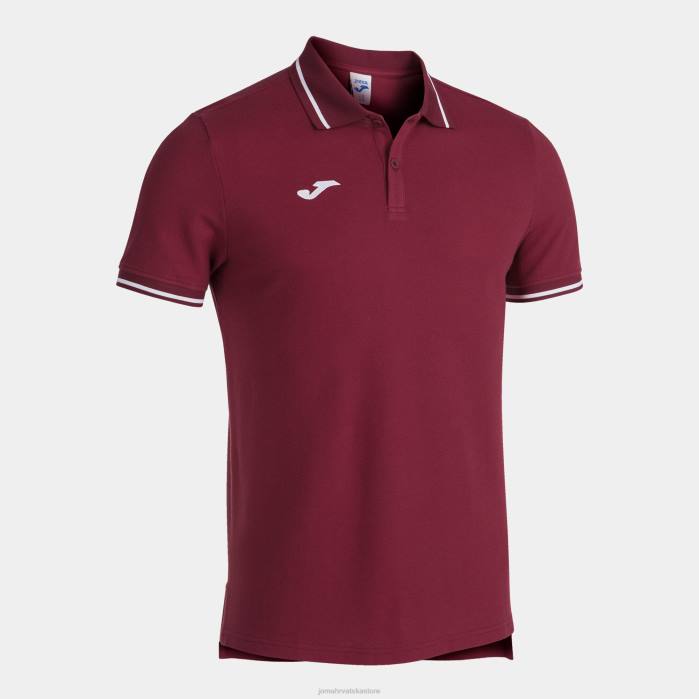 hr Joma polo majica kratkih rukava confort ii tamnocrvena 6FVN4502 muškarci