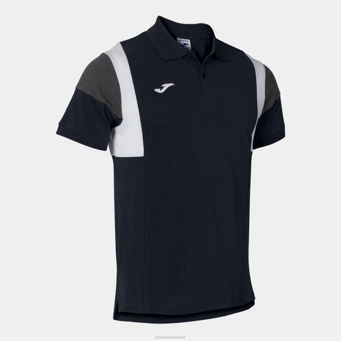 hr Joma polo majica kratkih rukava confort iii crno 6FVN4112 muškarci