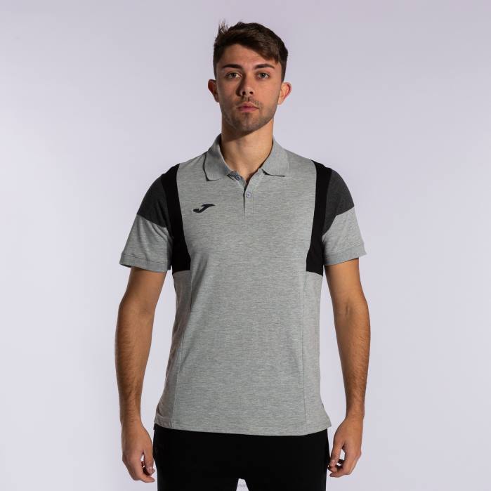 hr Joma polo majica kratkih rukava confort iii melange siva 6FVN2862 muškarci
