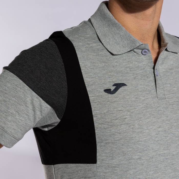 hr Joma polo majica kratkih rukava confort iii melange siva 6FVN2862 muškarci