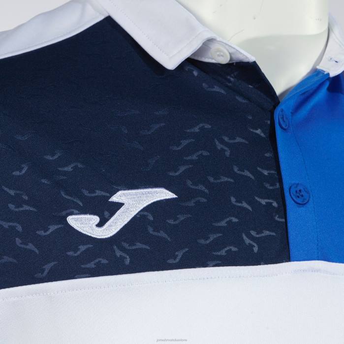 hr Joma polo majica kratkih rukava crew v bijela kraljevsko plava tamnoplava 6FVN843 muškarci