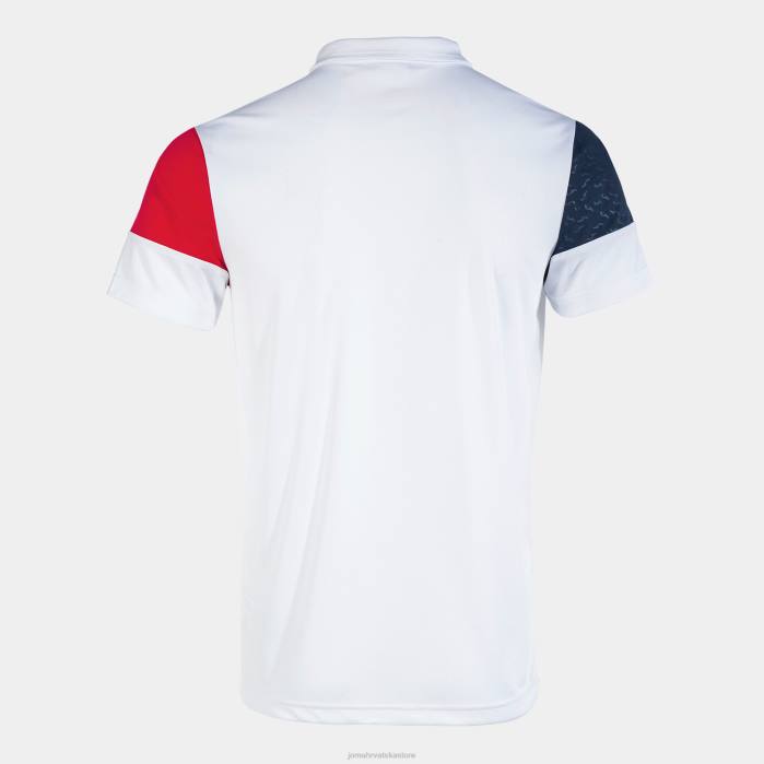 hr Joma polo majica kratkih rukava crew v bijelo crvena tamnoplava 6FVN206 muškarci