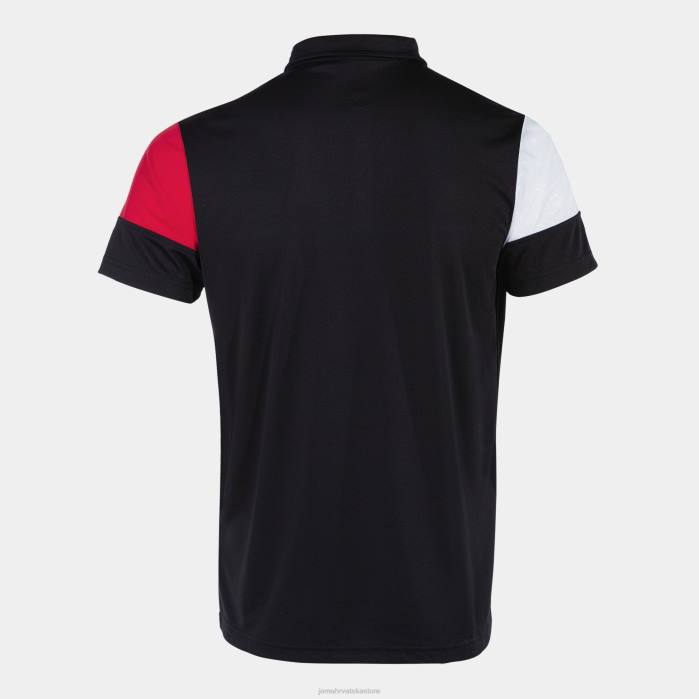 hr Joma polo majica kratkih rukava crew v crno crveno bijelo 6FVN904 muškarci