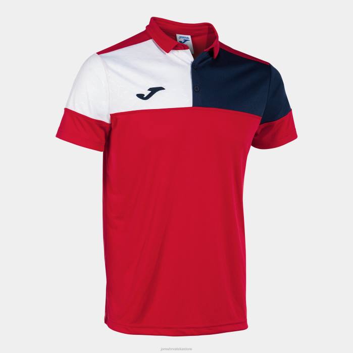 hr Joma polo majica kratkih rukava crew v crvena tamnoplava bijela 6FVN644 muškarci