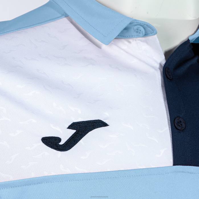 hr Joma polo majica kratkih rukava crew v nebesko plava tamnoplava bijela 6FVN397 muškarci