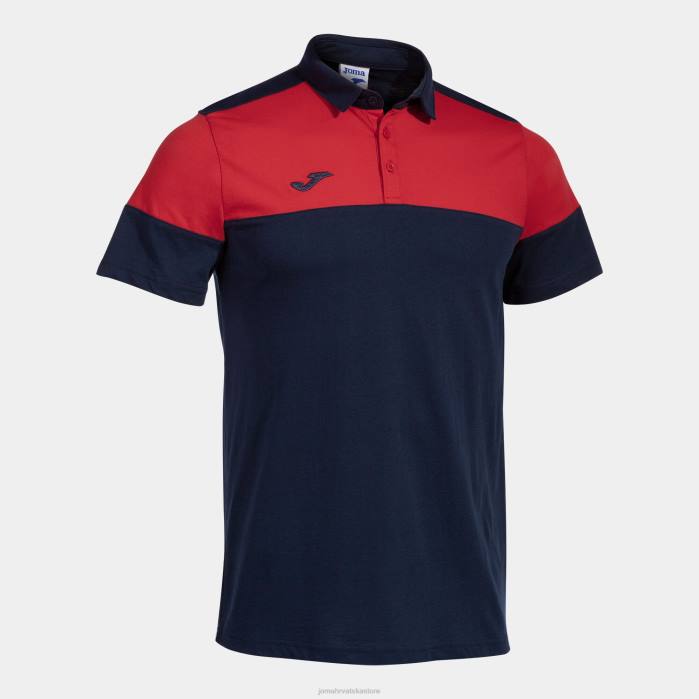 hr Joma polo majica kratkih rukava crew v tamnoplava crvena 6FVN218 muškarci