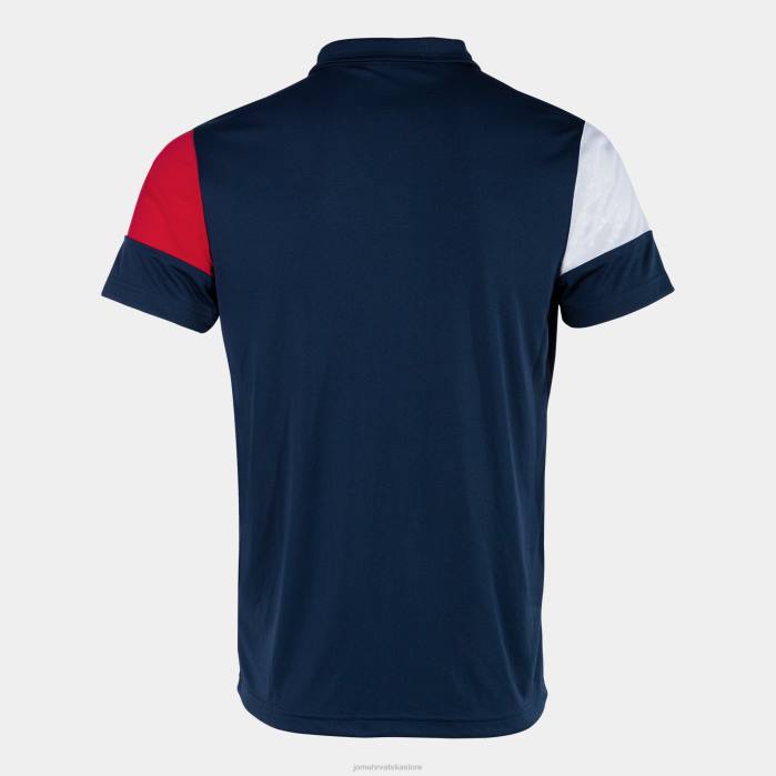 hr Joma polo majica kratkih rukava crew v tamnoplava crvena bijela 6FVN4462 muškarci