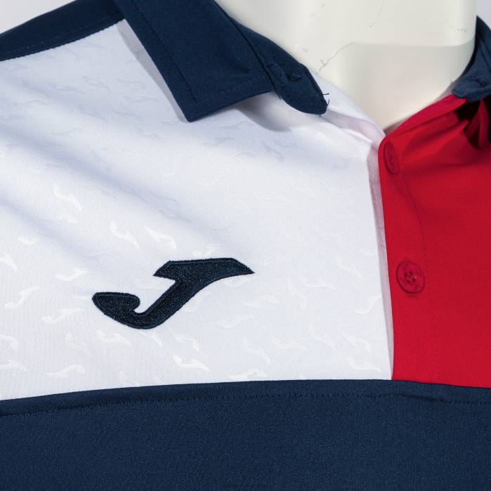 hr Joma polo majica kratkih rukava crew v tamnoplava crvena bijela 6FVN4462 muškarci