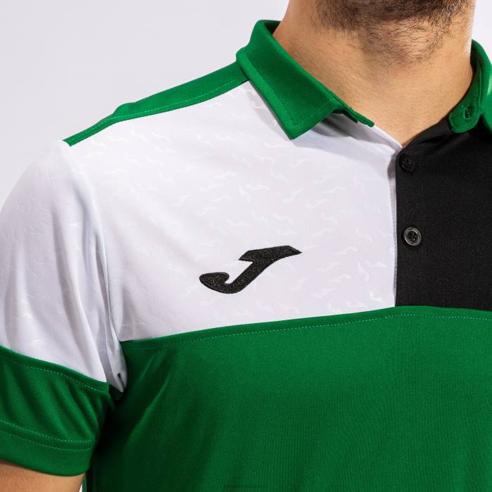 hr Joma polo majica kratkih rukava crew v zelena crna bijela 6FVN1362 muškarci
