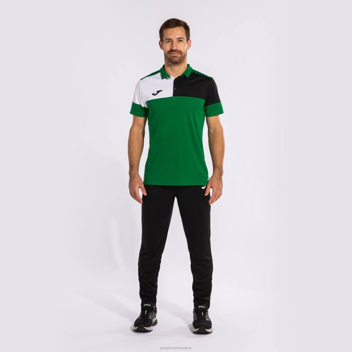 hr Joma polo majica kratkih rukava crew v zelena crna bijela 6FVN1362 muškarci