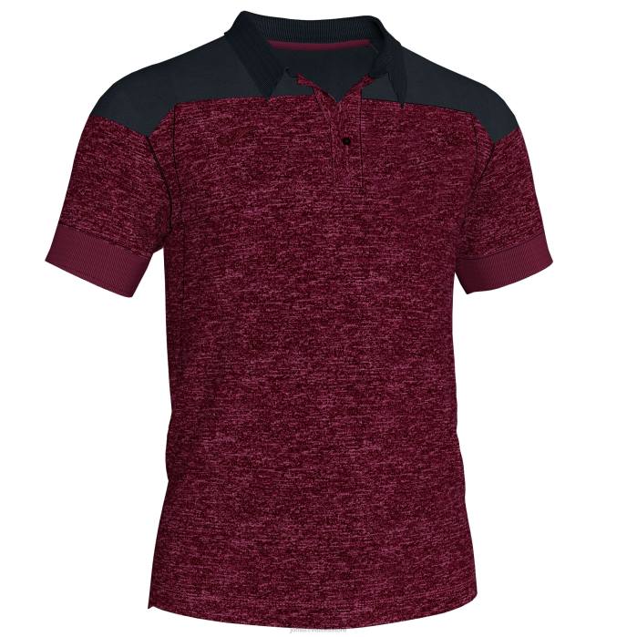 hr Joma polo majica kratkih rukava dobitnik ii bordo crna 6FVN2947 muškarci