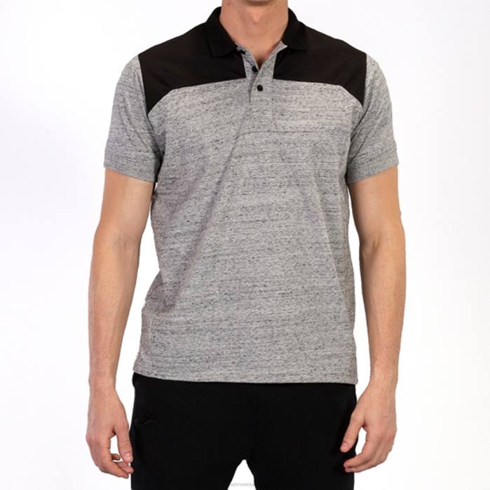 hr Joma polo majica kratkih rukava dobitnik ii melange siva crna 6FVN4385 muškarci