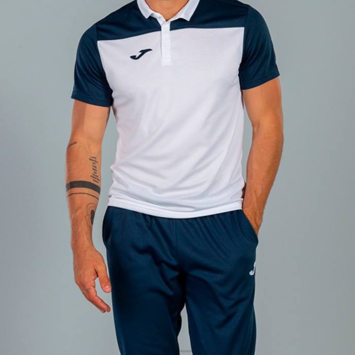 hr Joma polo majica kratkih rukava hobi ii bijela tamnoplava 6FVN2988 muškarci